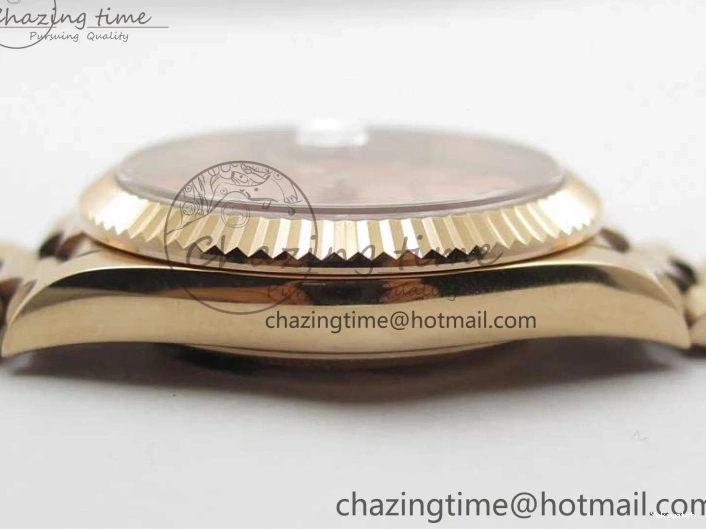 on 904 228239 Day-Date Version Dial President Stick Markers A2836 Bracelet RG RG RG New BP Dial 40mm 0313